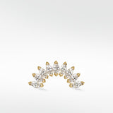 Stately Marquise Diamond Crescent