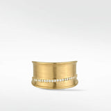 Dune Diamond Band in Solid 14K Yellow Gold - Lark and Berry