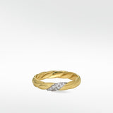 Modernist Twist Ring in 14k Yellow Gold - Lark and Berry