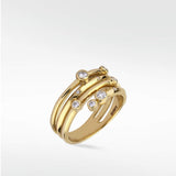 Nocturnal Diamond Wrap Ring in 14K Yellow Gold - Lark and Berry