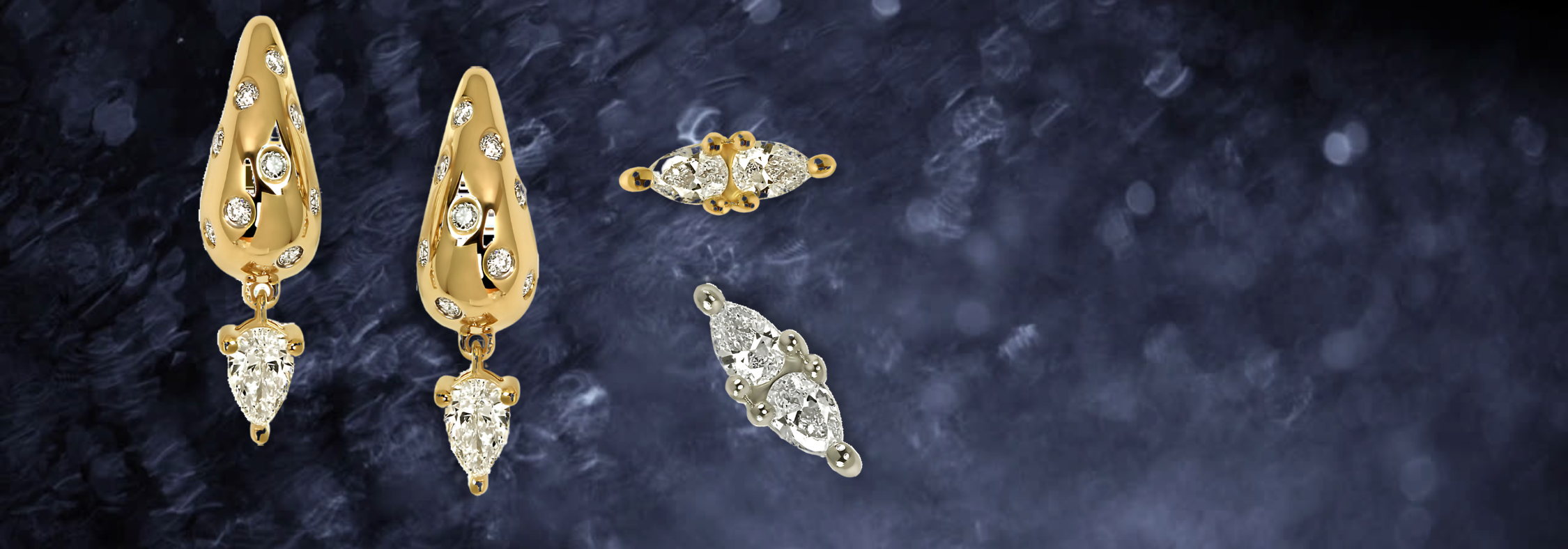 Raindrops & Diamond Rays: A New Piercing Collection from Lark & Berry ...