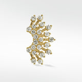 Diamond Sun Rays Tiara Earring