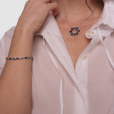 Blue Dahlia Pendant