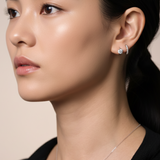 Signature Solitaire Brilliant Diamond Huggies