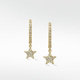 Galaxy Gold Hoops