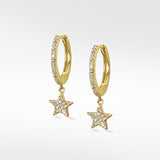 Galaxy Gold Hoops