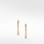 Diamond Hoop Earrings with cultured diamonds lab grown diamonds created diamonds lark and berry