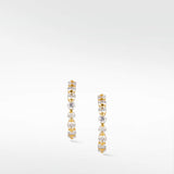 Diamond Hoop Earrings with cultured diamonds lab grown diamonds created diamonds lark and berry