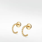 Diamond Hoop Earrings with cultured diamonds lab grown diamonds created diamonds lark and berry