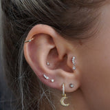 Mini Shooting Star Diamond Stud Earring