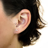 Halo Mini Full Diamond Stud Earring