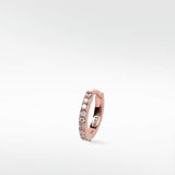 Modernist Diamond Pavé Medium Hoop