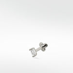 Omnis Baguette Sapphire Labret Earring in 14K Gold - Various Colourways - Lark and Berry