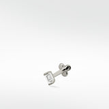 Omnis Baguette Sapphire Labret Earring in 14K Gold - Various Colourways - Lark and Berry