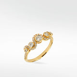 Wave Diamond Ring in 18K Gold - Lark and Berry